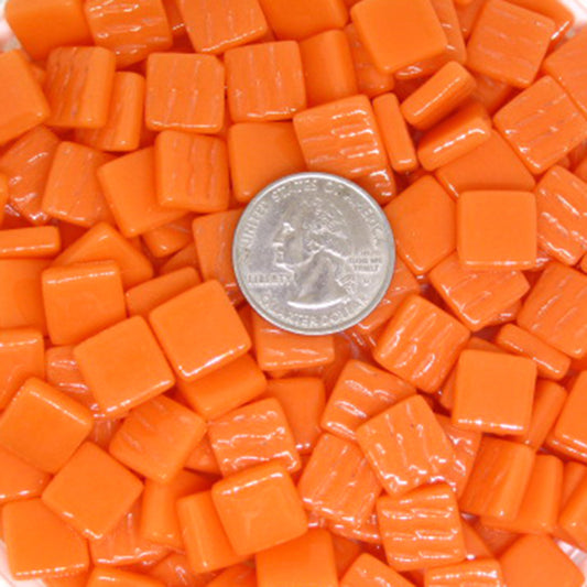 1105-g Orange, 12mm - Oranges, Reds & Pinks tile - Kismet Mosaic - mosaic supplies