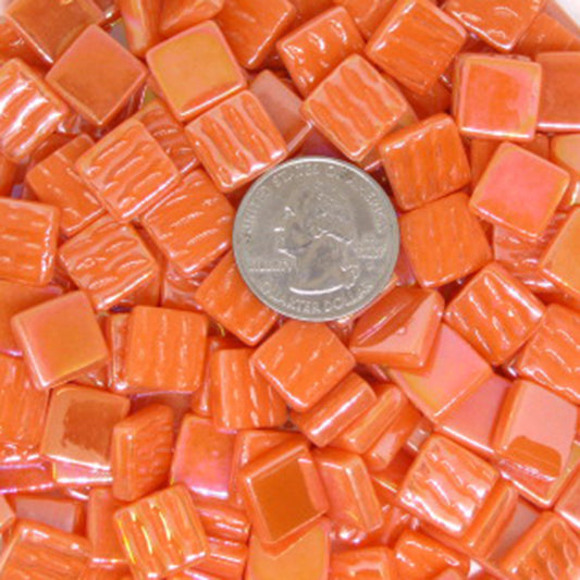 1105-i Orange, 12mm - Oranges, Reds & Pinks tile - Kismet Mosaic - mosaic supplies