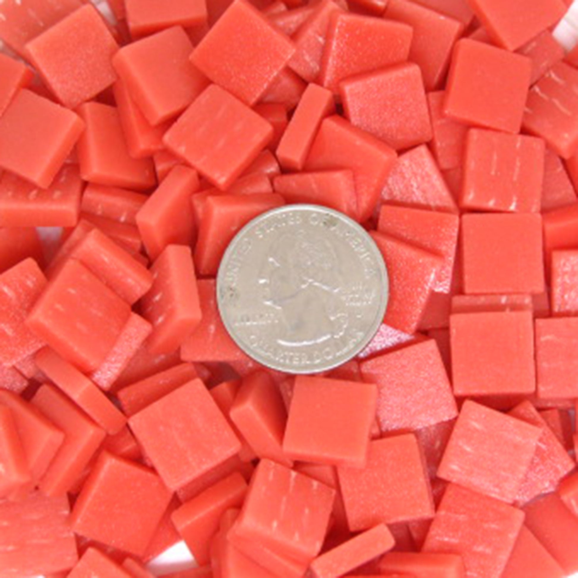 1106-m Watermelon, 12mm - Oranges, Reds & Pinks tile - Kismet Mosaic - mosaic supplies