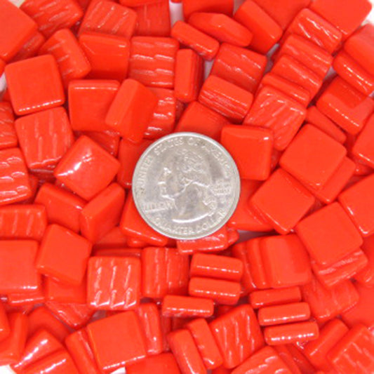 1107-g Chili Red, 12mm - Oranges, Reds & Pinks tile - Kismet Mosaic - mosaic supplies