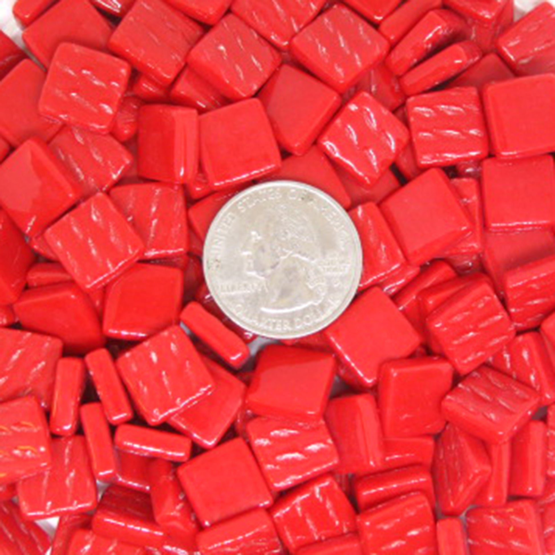1109-g Venetian Red, 12mm - Oranges, Reds & Pinks tile - Kismet Mosaic - mosaic supplies