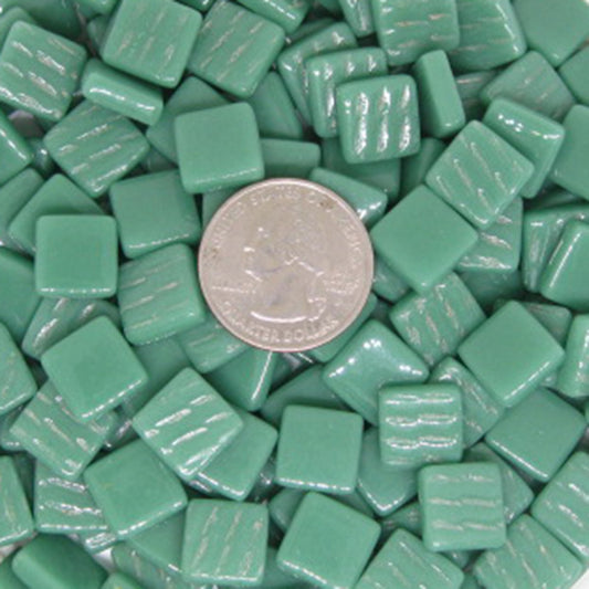 115-g Teal Green, 12mm - Greens & Teals tile - Kismet Mosaic - mosaic supplies