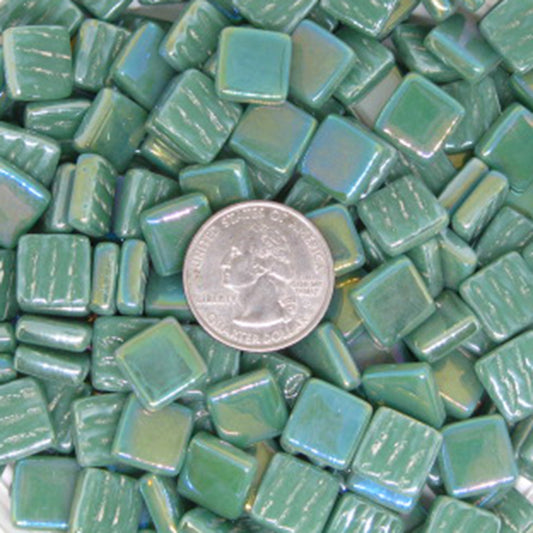 115-i Teal Green, 12mm - Greens & Teals tile - Kismet Mosaic - mosaic supplies