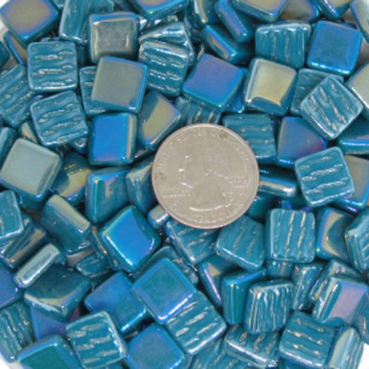 116-i Dark Teal, 12mm - Greens & Teals tile - Kismet Mosaic - mosaic supplies