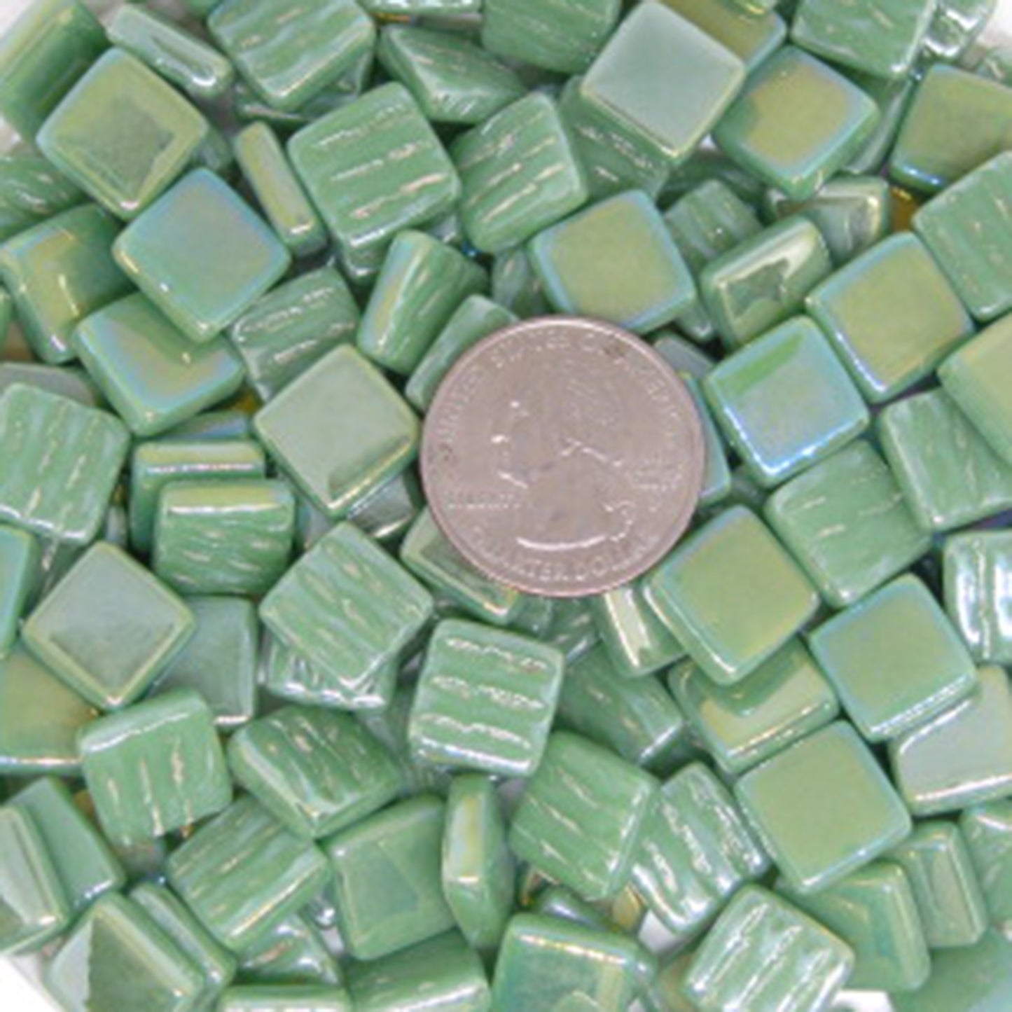 119-i Sea Green, 12mm - Greens & Teals tile - Kismet Mosaic - mosaic supplies