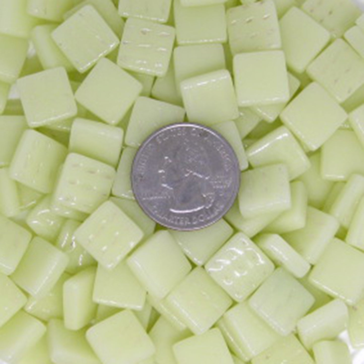 126-g Pale Yellow, 12mm - Yellows tile - Kismet Mosaic - mosaic supplies