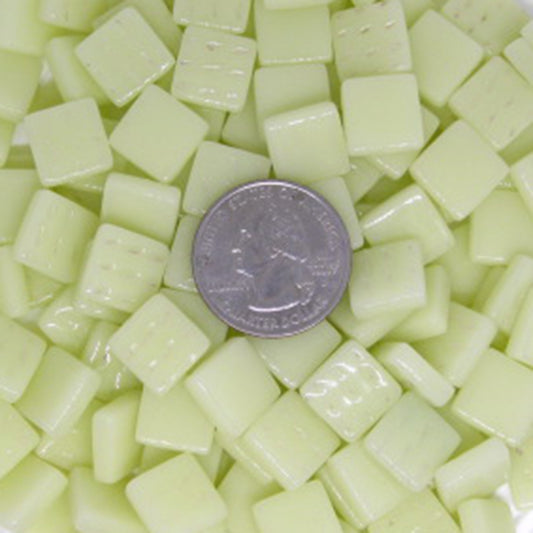 126-g Pale Yellow, 12mm - Yellows tile - Kismet Mosaic - mosaic supplies