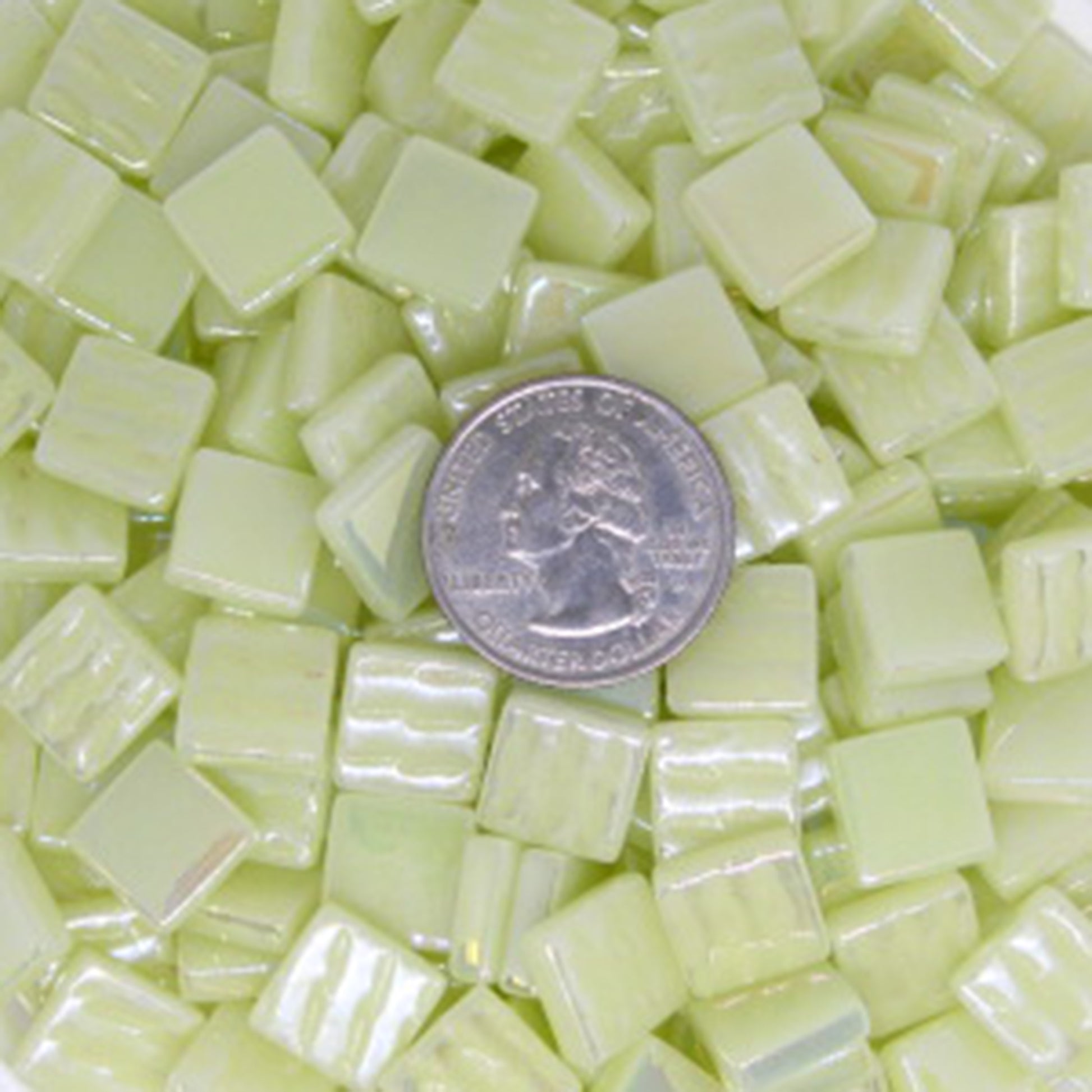 126-i Pale Yellow, 12mm - Yellows tile - Kismet Mosaic - mosaic supplies