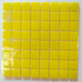 128-g Yellow, 12mm - Yellow sheeted tile - Kismet Mosaic - mosaic supplies