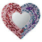 12" Heart Shaped Skeewbacker with 9" Acrylic Mirror