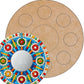 12" Circle Skeewbacker & Pattern with 4" Acrylic Mirror