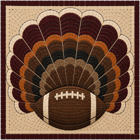 12" x 12" Virginia Tech Waterproof Mosaic Backer