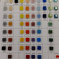 12mm Gloss Sample board, tile colors, kismet tile