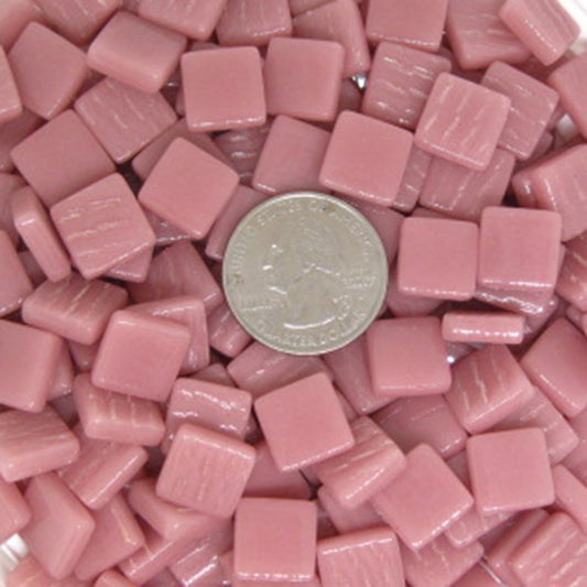 135-g Light Rose, 12mm - Oranges, Reds & Pinks tile - Kismet Mosaic - mosaic supplies