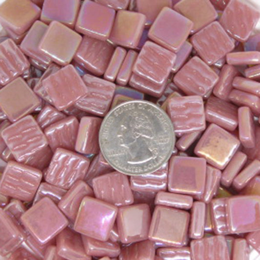 135-i Light Rose, 12mm - Oranges, Reds & Pinks tile - Kismet Mosaic - mosaic supplies