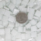 141-m Titanium White, 12mm - White, Gray & Black tile - Kismet Mosaic - mosaic supplies