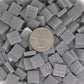 145-m Graphite, 12mm - White, Gray & Black tile - Kismet Mosaic - mosaic supplies