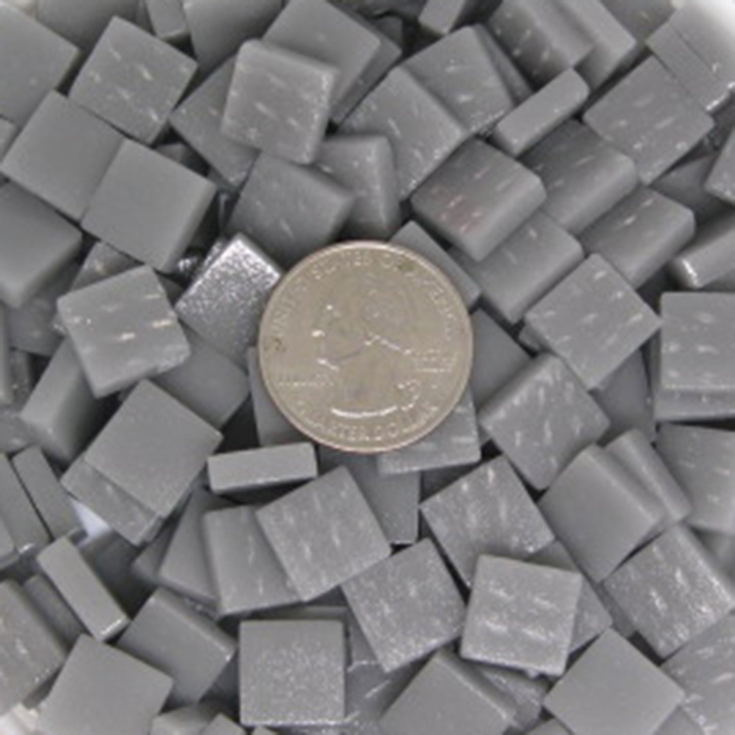 145-m Graphite, 12mm - White, Gray & Black tile - Kismet Mosaic - mosaic supplies