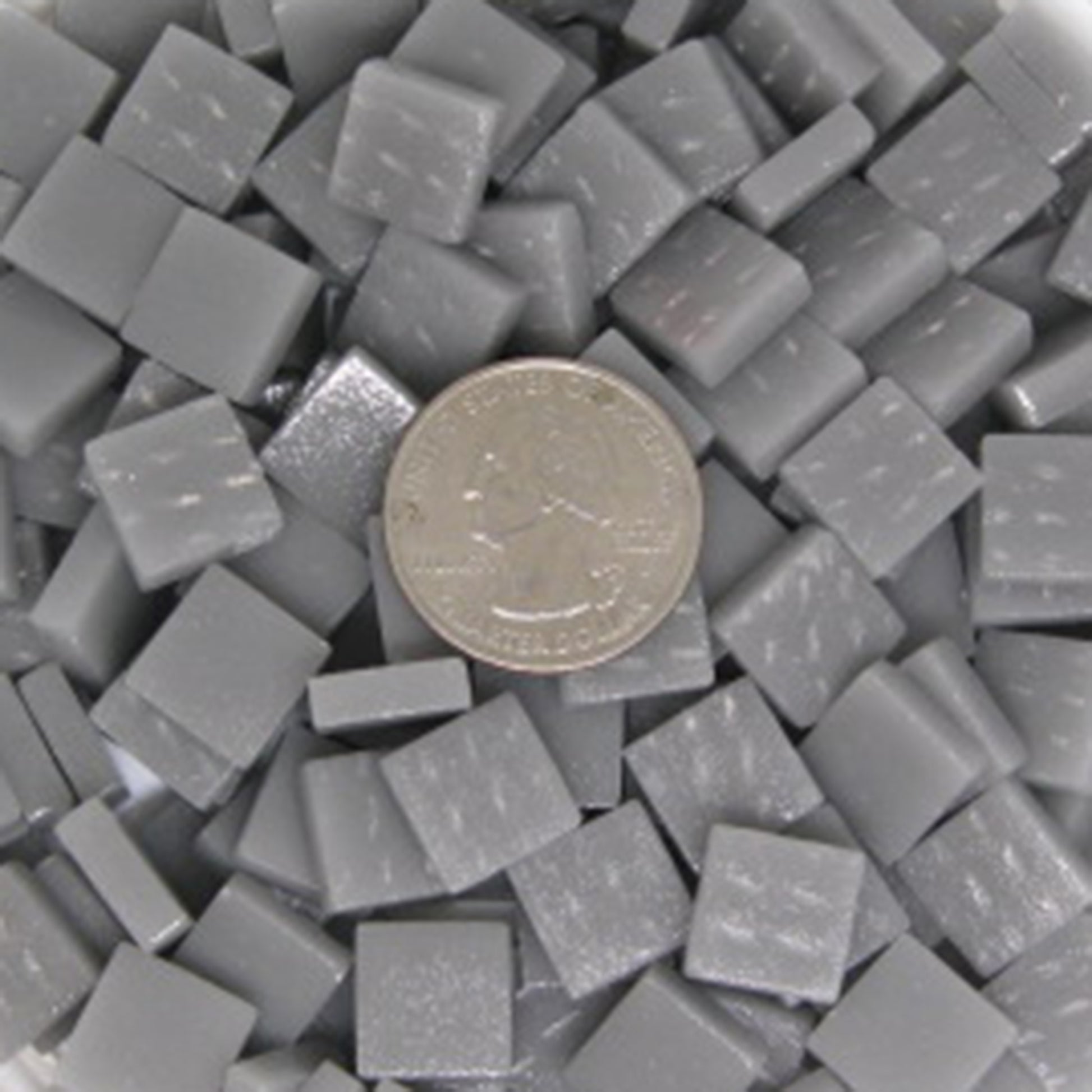 145-m Graphite, 12mm - White, Gray & Black tile - Kismet Mosaic - mosaic supplies
