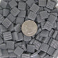 147-g Dark Gray, 12mm - White, Gray & Black tile - Kismet Mosaic - mosaic supplies