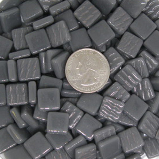 148-g Charcoal, 12mm - White, Gray & Black tile - Kismet Mosaic - mosaic supplies