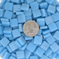 163-g Turquoise Blue, 12mm - Blues & Purples tile - Kismet Mosaic - mosaic supplies