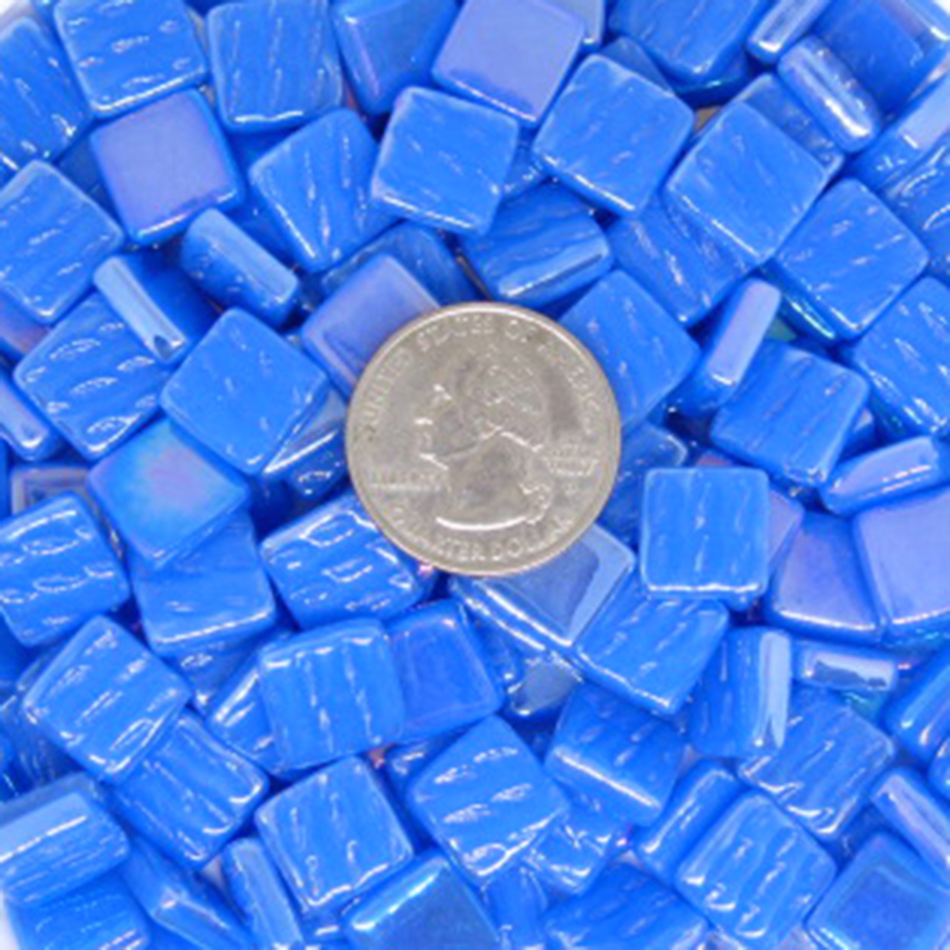 166-i Gulfstream, 12mm - Blues & Purples tile - Kismet Mosaic - mosaic supplies