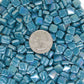 16-i Dark Teal, 8mm - Greens & Teals tile - Kismet Mosaic - mosaic supplies