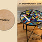 Circle 17" Tabletop Mosaic Round Backer for 17-1/2" Ikea Base, 1/2" thick