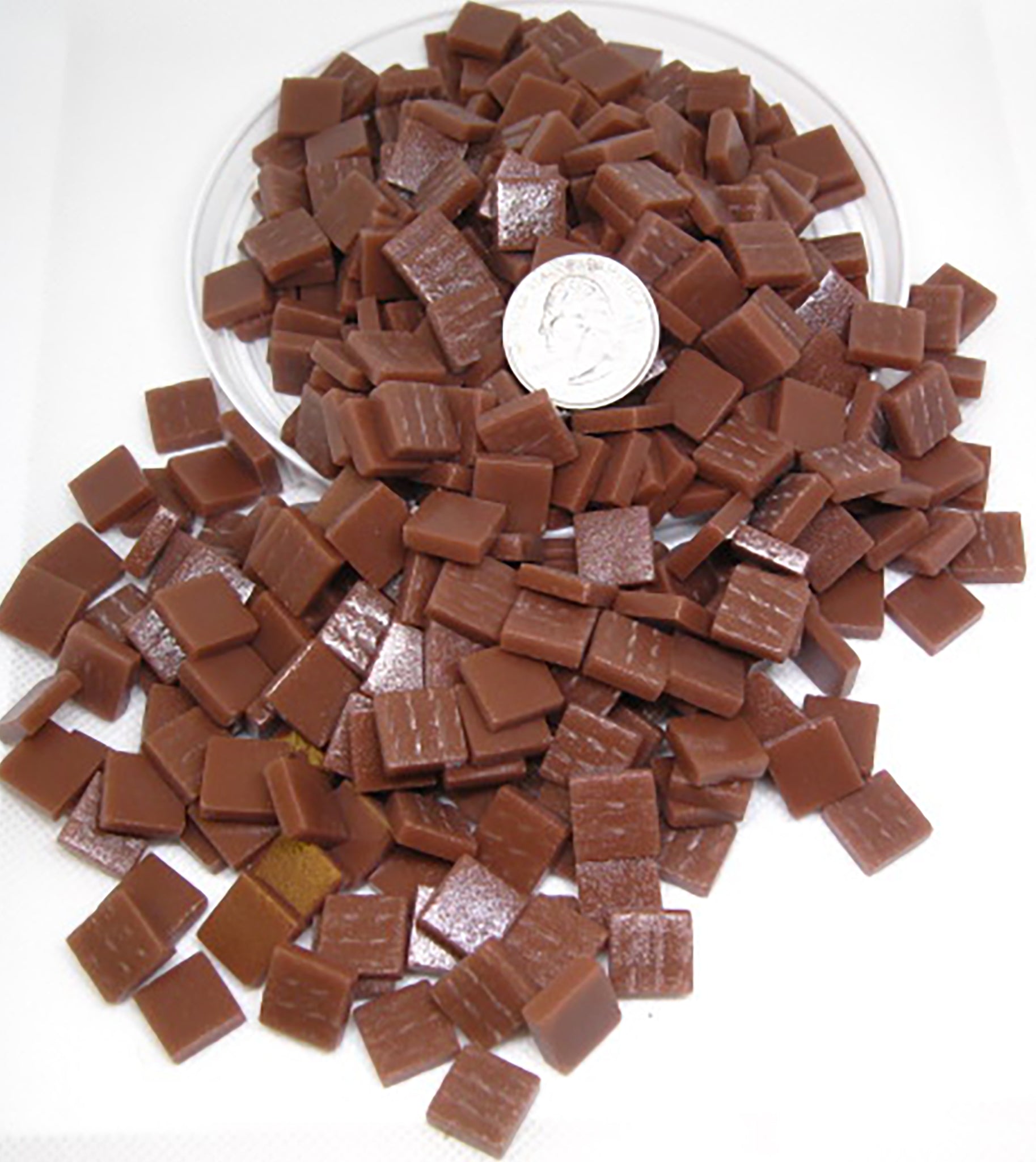 12mm matte chocolate tile recycled glass 16 oz