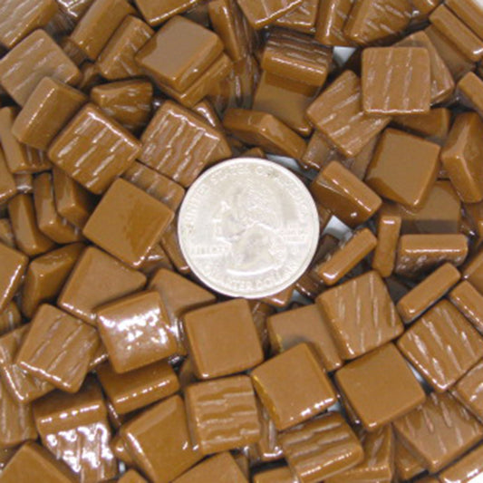 199-g Amaretto, 12mm - Tans & Browns tile - Kismet Mosaic - mosaic supplies