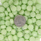 301g-pastel green belli button gloss-recycled glass tile rounds