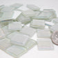 K352 White Krystal Metallic Iridized tile -  20mm - mosaic supplies Pearl