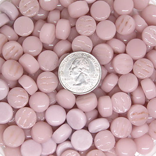 309-g Light Pink, BelliButtonGloss tile - Kismet Mosaic - mosaic supplies