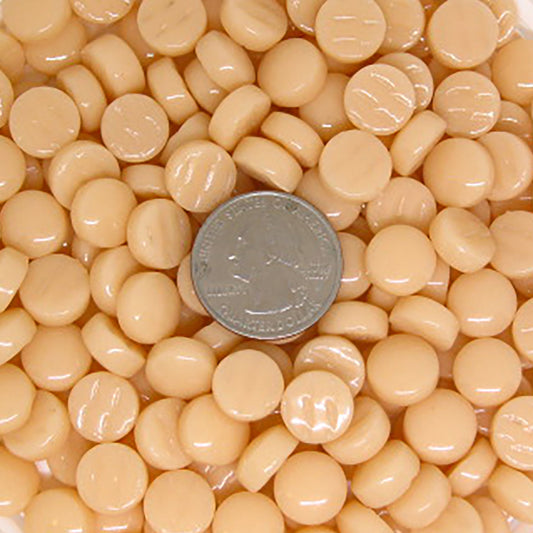 3102-g Light Peach, BelliButtonGloss tile - Kismet Mosaic - mosaic supplies