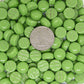 311-g Lime Green, BelliButtonGloss tile - Kismet Mosaic - mosaic supplies