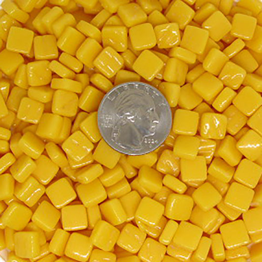 32-g Marigold, 8mm - Yellows tile - Kismet Mosaic - mosaic supplies