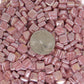 35-i Light Rose, 8mm - Oranges, Reds & Pinks tile - Kismet Mosaic - mosaic supplies