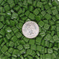 37-g Palmetto Green, 8mm - Greens & Teals tile - Kismet Mosaic - mosaic supplies