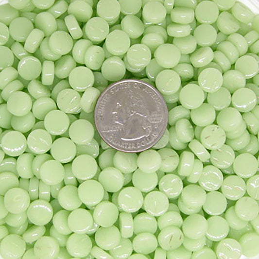 401-g Pastel Green, Mini Round tile - Kismet Mosaic - mosaic supplies