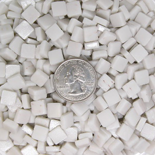 40-m - Zinc White, 8mm - White, Gray & Black tile - Kismet Mosaic - mosaic supplies