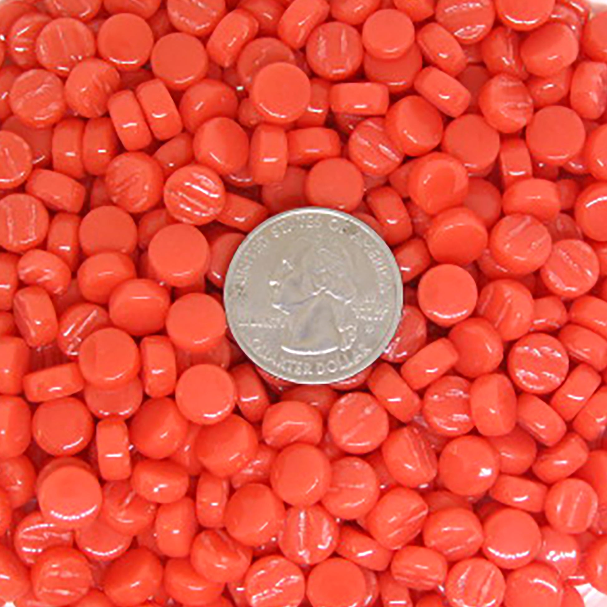 4106-g Watermelon Mini Rounds, MiniRoundGloss tile - Kismet Mosaic - mosaic supplies