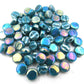 416-i Dark Teal Iridized Mini Rounds