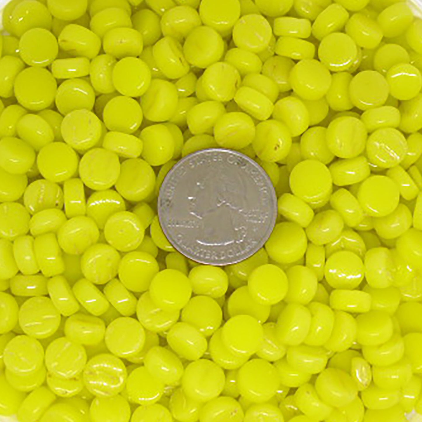 428-g Yellow Mini Rounds, MiniRoundGloss tile - Kismet Mosaic - mosaic supplies