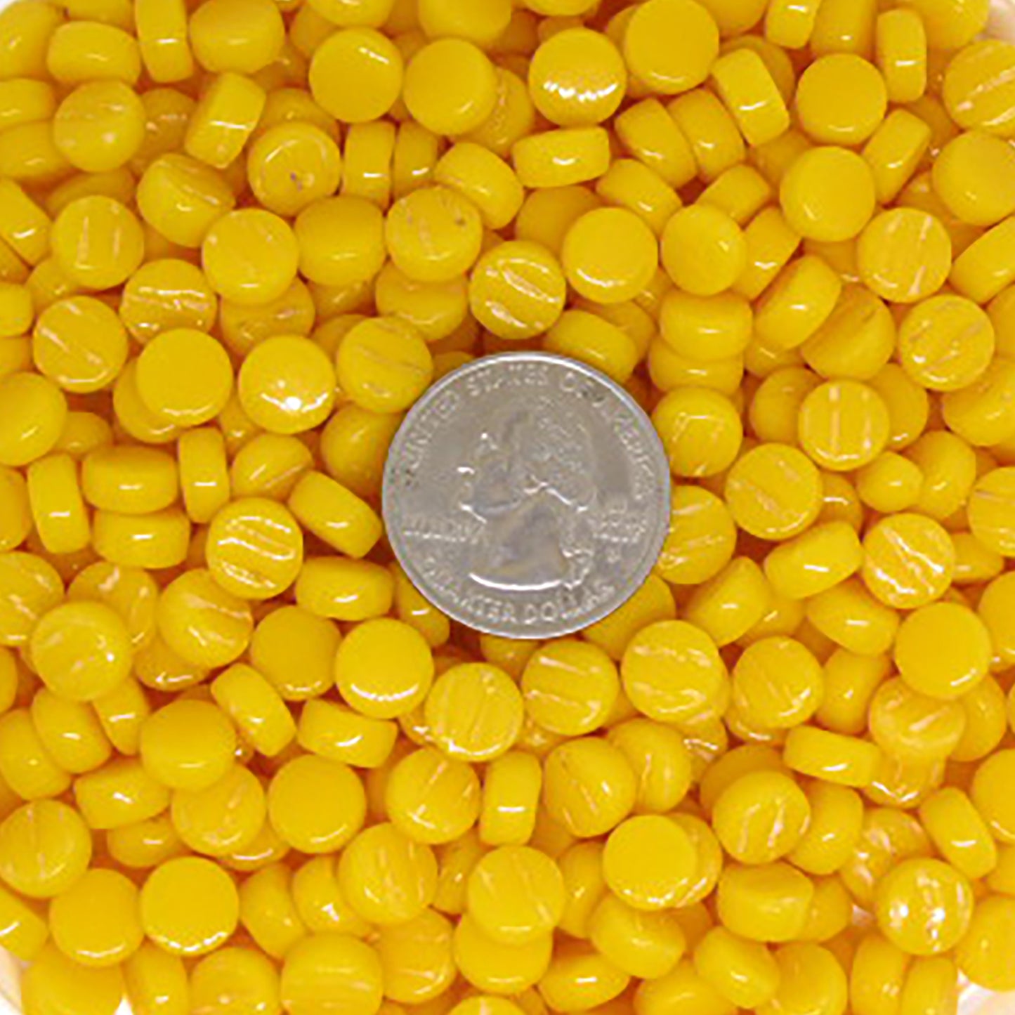 432-g Marigold Mini Rounds, MiniRoundGloss tile - Kismet Mosaic - mosaic supplies