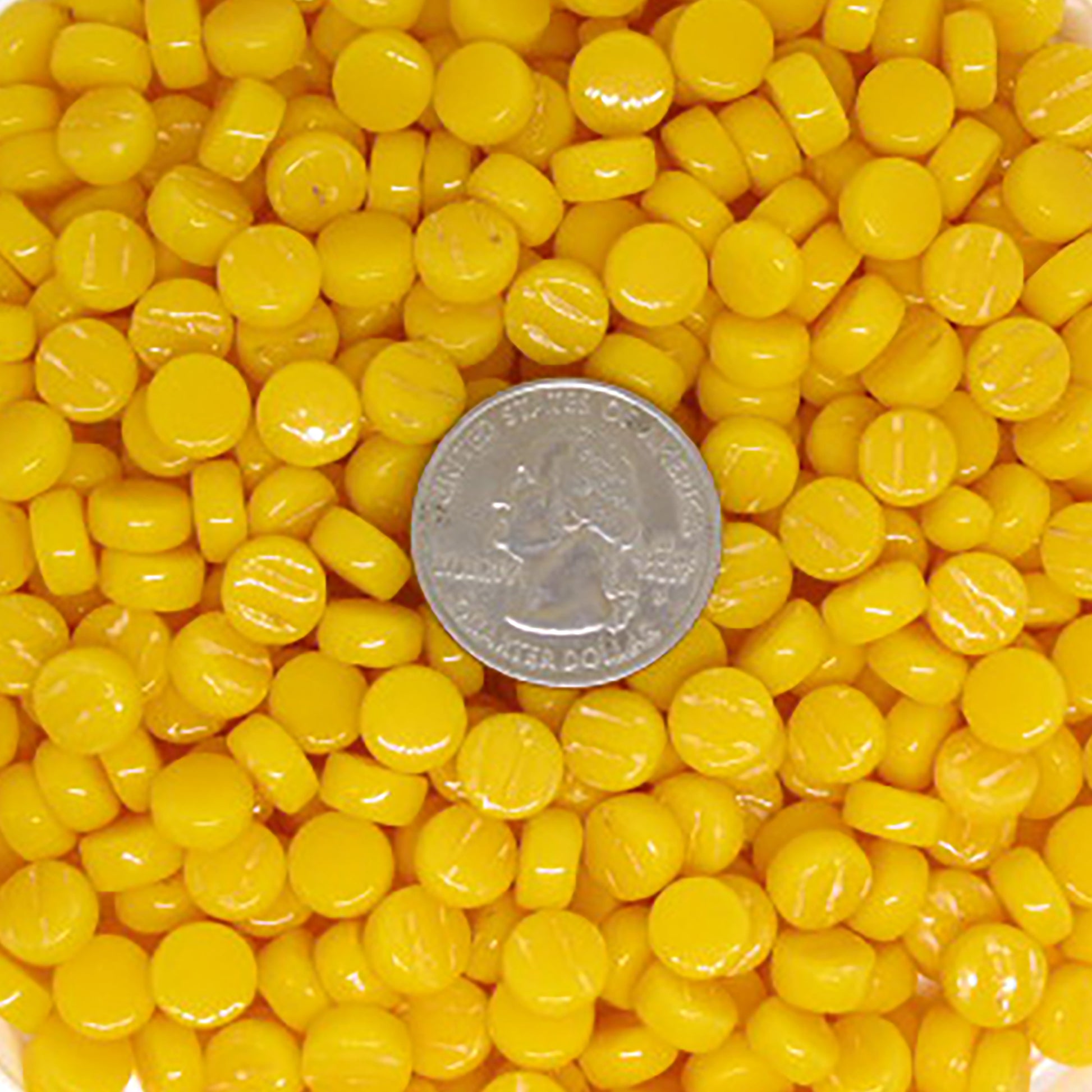 432-g Marigold Mini Rounds, MiniRoundGloss tile - Kismet Mosaic - mosaic supplies