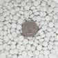 440-g - Zinc White Mini Rounds, MiniRoundGloss tile - Kismet Mosaic - mosaic supplies