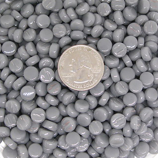 447-g Dark Grey Mini Rounds, MiniRoundGloss tile - Kismet Mosaic - mosaic supplies