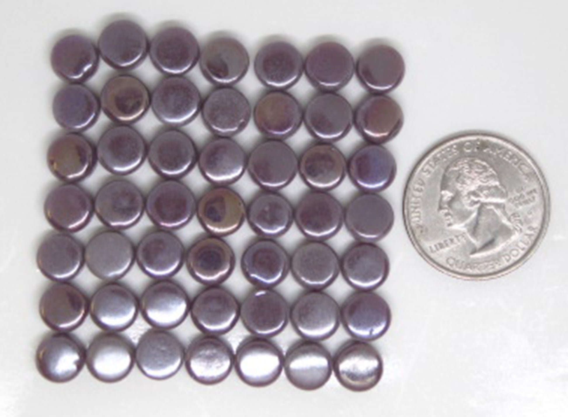 485-i Purple Mini Rounds, MiniRoundIrid tile - Kismet Mosaic - mosaic supplies grid