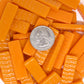 5104-g - Tangerine Rectangles - Glossy, KismetRectangle tile - Kismet Mosaic - mosaic supplies